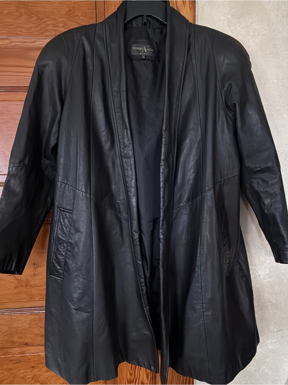 Vintage 90’s Brooks Atelier Women’s Leather Outerwear Jacket Size S Old Money